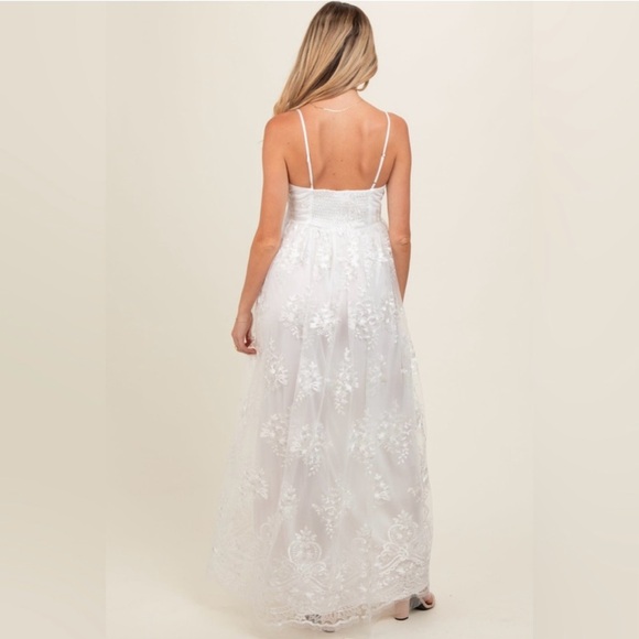 Pinkblush embroidered Lace Embellished Maxi Dress - Picture 7 of 7
